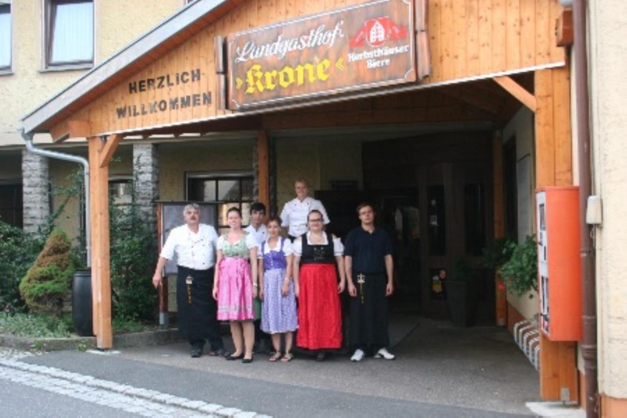 Landgasthof Zur Krone Krautheim Bagian luar foto